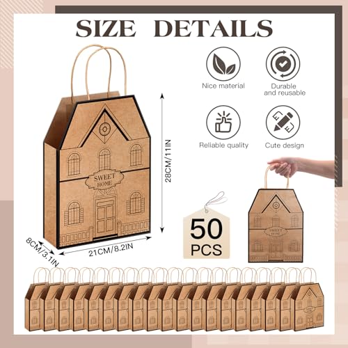 House Shaped Gift Bags for Real Estate Agents