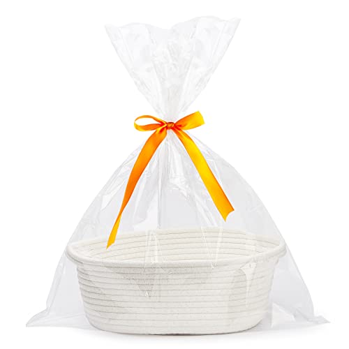 Father's Day Gift Basket with Ribbons & Handles