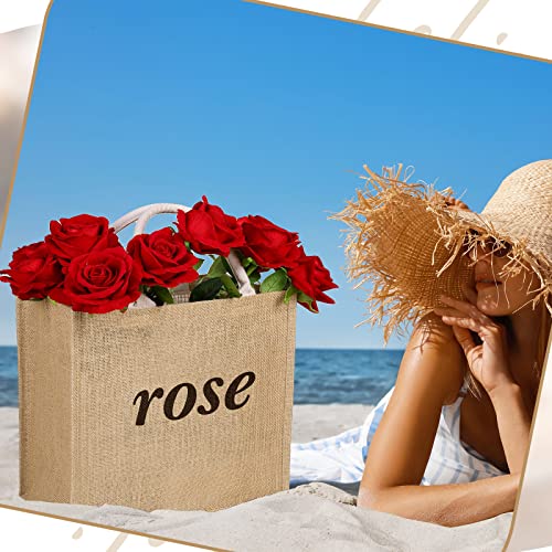 Silkfly Burlap Tote Bag Bulk - Reusable Gift Bag