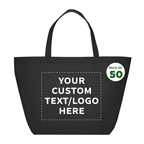 50 Custom Southern Style Grocery Tote Bags Pack