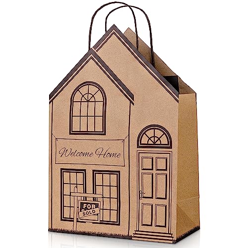 House-Shaped Welcome Home Bags for Real Estate Gifts
