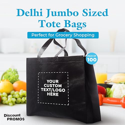 Personalized Bulk Pack Jumbo Tote Bags for Real Estate