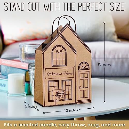 House-Shaped Welcome Home Bags for Real Estate Gifts
