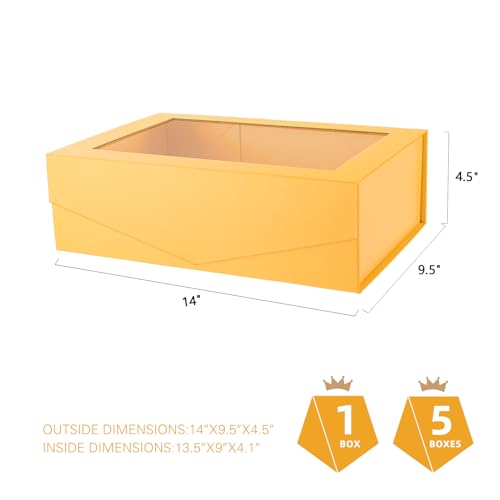 Large Yellow Real Estate Gift Box with Window