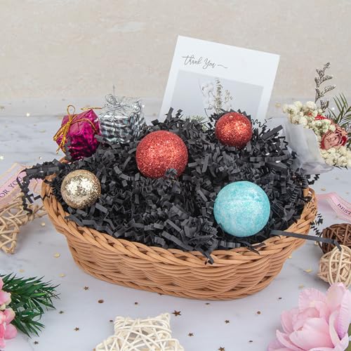Black Paper Shred for Real Estate Gift Baskets