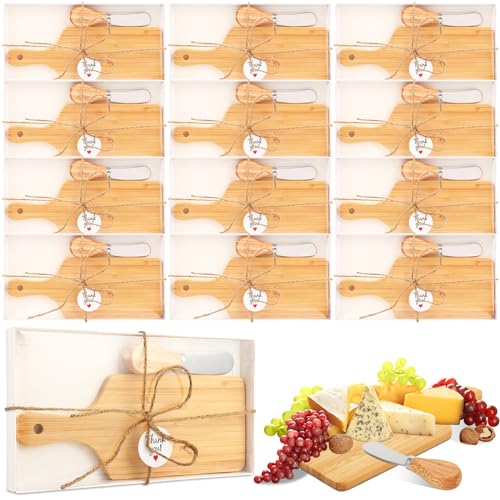 12-Piece Cheese Knives Set with Bamboo Cutting Board