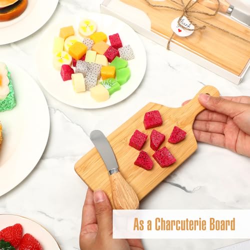 12-Piece Cheese Knives Set with Bamboo Cutting Board