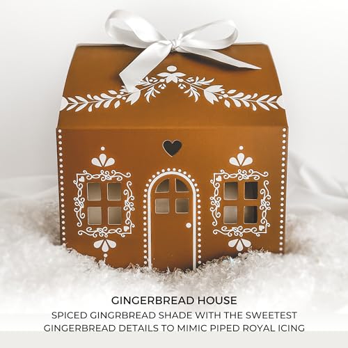 Gingerbread House Shaped Gift Boxes with Ribbons