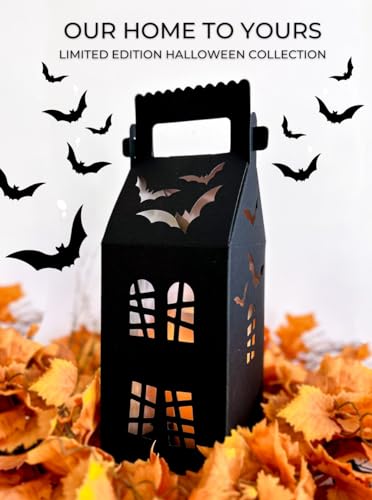 20 Haunted House Shaped Treat Boxes with Ribbons