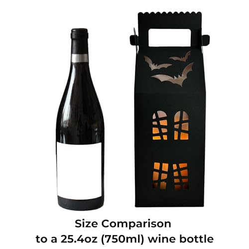 20 Haunted House Shaped Treat Boxes with Ribbons