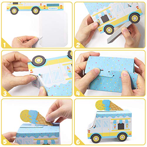 Ice Cream Truck Favor Boxes for Summer Parties