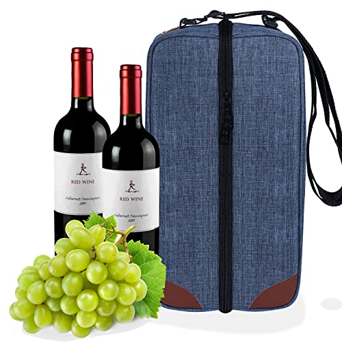 ALLCAMP Wine Tote Bag with Cooler and Picnic Set
