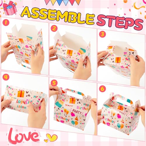 36 Pack Birthday Party Treat Boxes - Gable Design