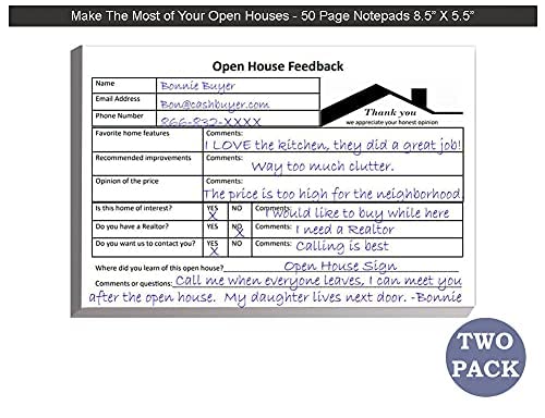 Real Estate Open House Kit with Notepads & Signs