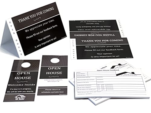 Real Estate Open House Kit with Notepads & Signs
