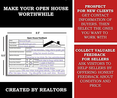 Real Estate Open House Kit with Notepads & Signs