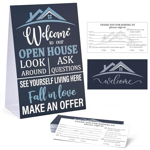 Real Estate Open House Visitor Registry Kit with Cards