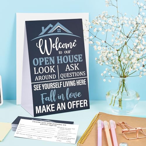 Real Estate Open House Visitor Registry Kit with Cards