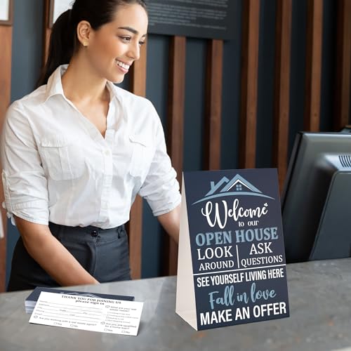 Real Estate Open House Visitor Registry Kit with Cards