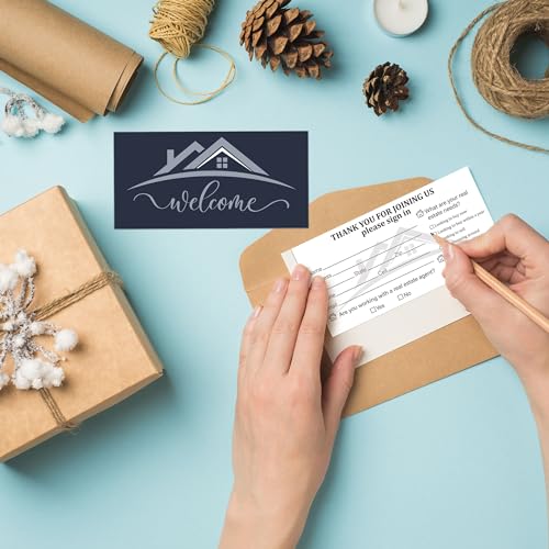 Real Estate Open House Visitor Registry Kit with Cards