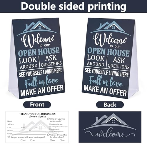 Real Estate Open House Visitor Registry Kit with Cards