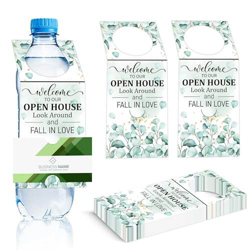 Real Estate Agent Open House Bottle Hang Tags
