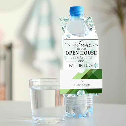 Real Estate Agent Open House Bottle Hang Tags