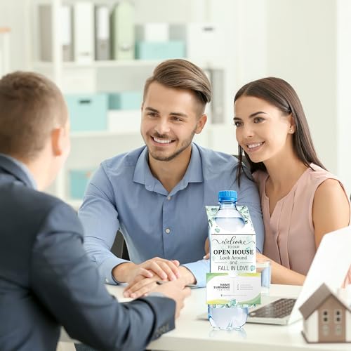 Real Estate Agent Open House Bottle Hang Tags