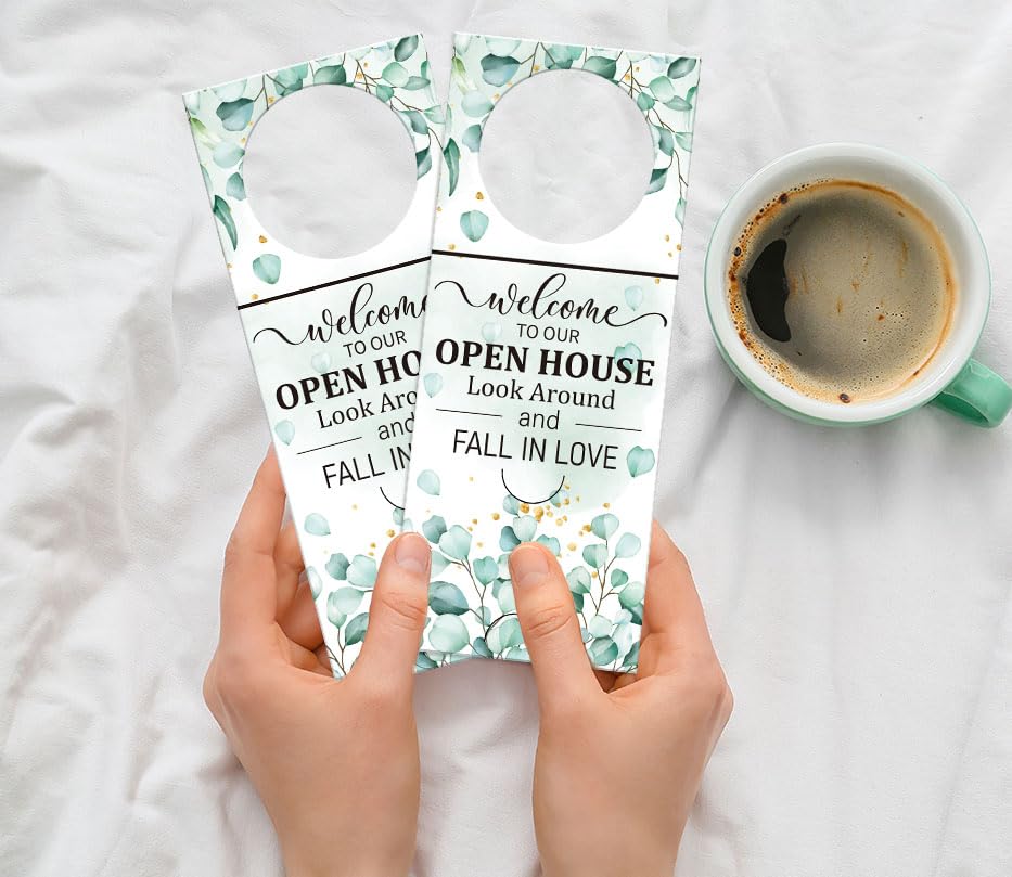 Real Estate Agent Open House Bottle Hang Tags