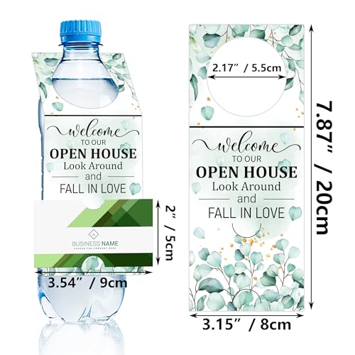 Real Estate Agent Open House Bottle Hang Tags