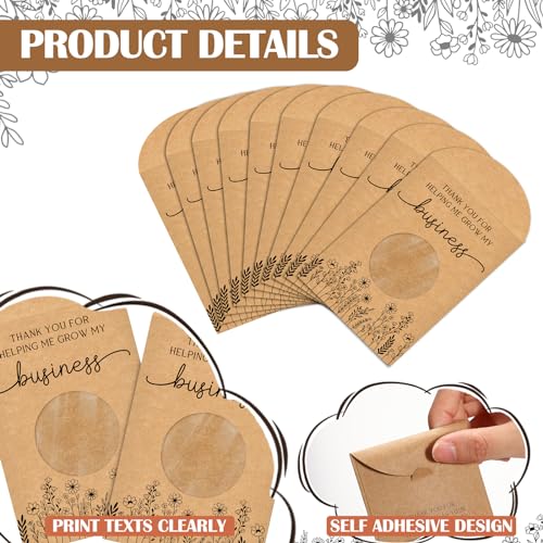 50 Thank You Seed Packets for Real Estate Clients