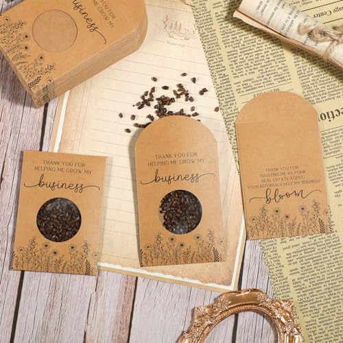 50 Thank You Seed Packets for Real Estate Clients