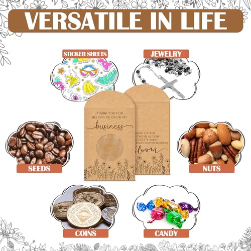 50 Thank You Seed Packets for Real Estate Clients