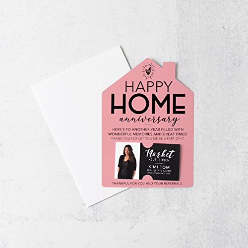 Happy Home Anniversary Card Set | Real Estate Gift