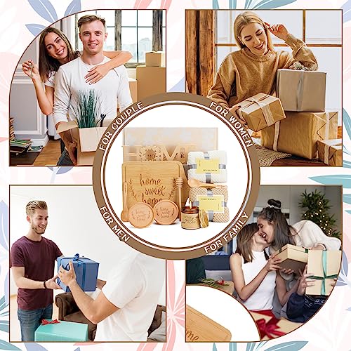 Home Sweet Home Bamboo Serving Board Candle Set