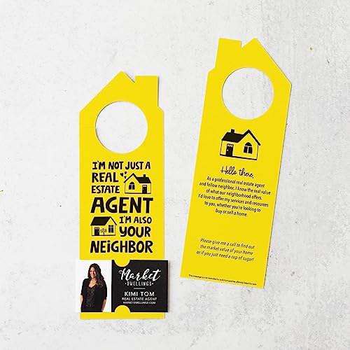 Real Estate Agent Neighbor Marketing Door Hangers Pack