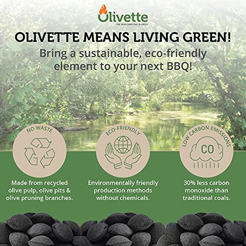 Organic Charcoal Briquettes: 100% Recycled from Olive Trees