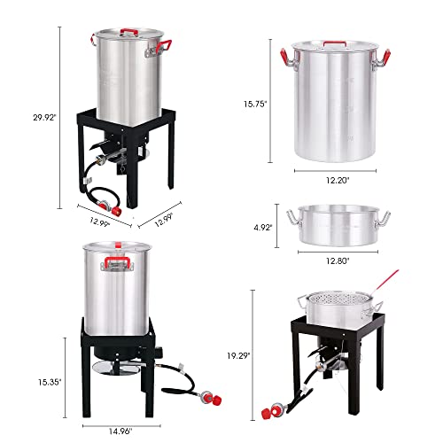 CreoleFeast Propane Turkey and Fish Fryer Set