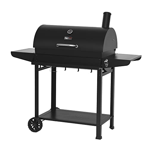 Royal Gourmet Barrel Charcoal Grill - Backyard BBQ Party