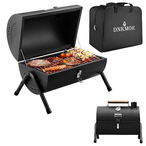 DNKMOR BLACK Portable Tabletop Charcoal BBQ Grill
