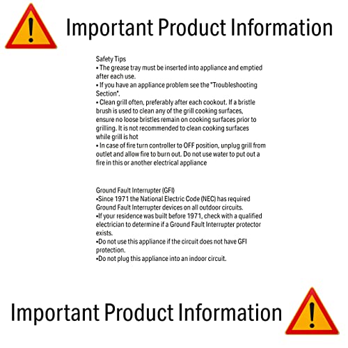 Char-Broil 240 Patio Bistro Electric Outdoor Grill