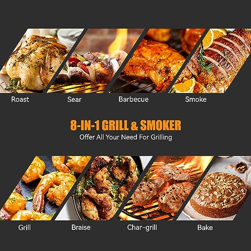 Z GRILLS 8-in-1 Wood Pellet Smoker Grill