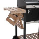 Royal Gourmet 24" Charcoal BBQ Smoker with Table