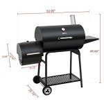 Royal Gourmet 30" Charcoal Grill & Smoker Combo