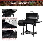 Royal Gourmet 30" Charcoal Grill & Smoker Combo