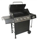 Grill Boss 4-Burner BBQ Propane Grill with Side Burner