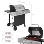 Royal Gourmet 4-Burner Propane Gas Grill 40,000 BTU
