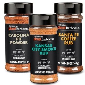 Gourmet BBQ Rubs & Spices Gift Set 3-Pack