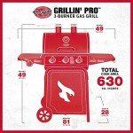Char-Griller Grillin' Pro 3-Burner Gas Grill