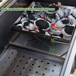 Extra Large Charcoal BBQ Grill with Side Tables